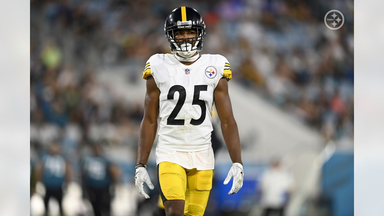 Pittsburgh Steelers place kicker Nick Sciba (16) kicks off during the  second half of an NFL preseason football game against the Jacksonville  Jaguars, Saturday, Aug. 20, 2022, in Jacksonville, Fla. (AP Photo/Gary