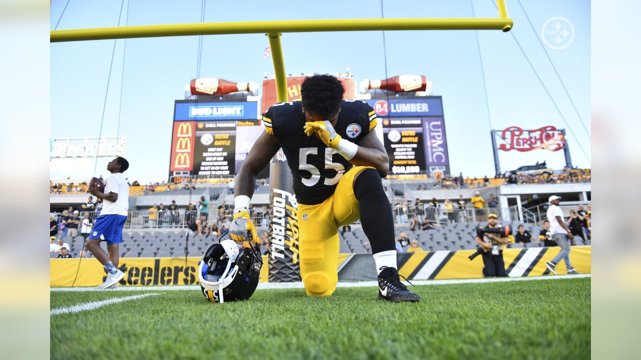 Tampa Bay Buccaneers linebacker Markees Watts (58) runs toward the ball  carrier during an NFL preseason football game against the Pittsburgh  Steelers, Friday, Aug. 11, 2023, in Tampa, Fla. (AP Photo/Peter Joneleit