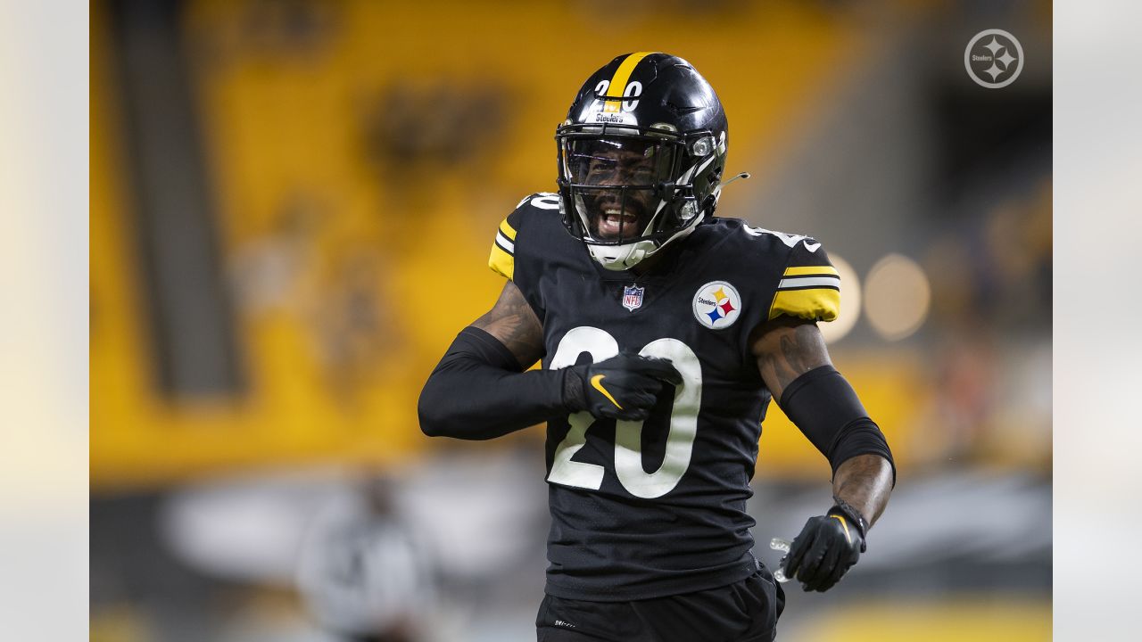Pittsburgh Steelers cornerback Cameron Sutton (20) during a regular season game between the Pittsburgh Steelers and the Cincinnati Bengals, Sunday, Nov. 15, 2020 in Pittsburgh, PA. The Steelers defeated the Bengals 36-10. (Karl Roser / Pittsburgh Steelers)