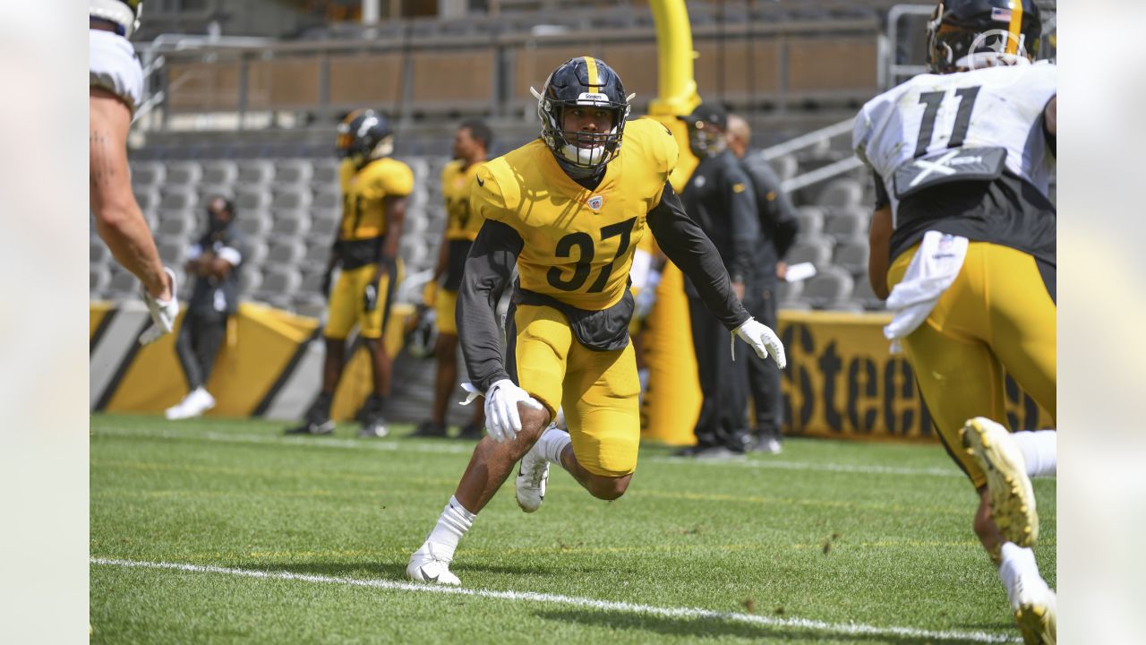 Pittsburgh Steelers fullback Derek Watt (44) during an NFL football  training camp practice, Monday, Aug. 24, 2020, in Pittsburgh. (AP  Photo/Keith Srakocic Stock Photo - Alamy