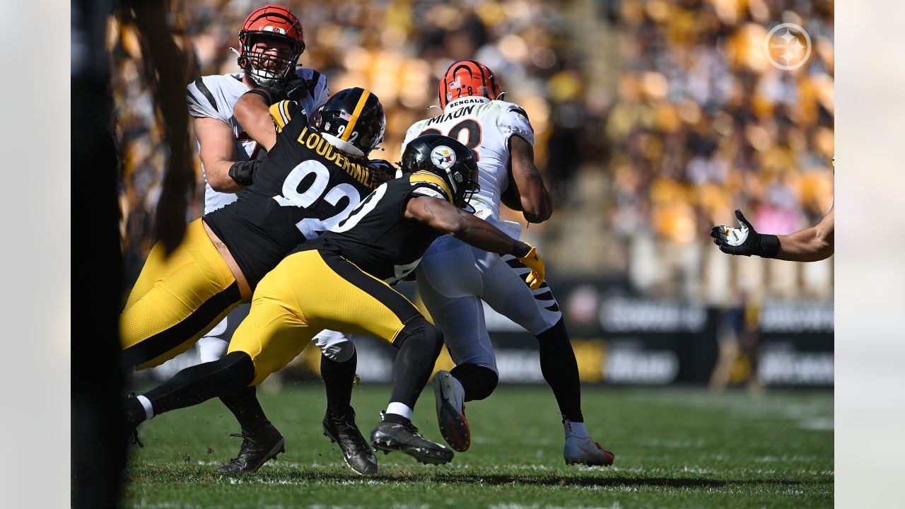 Pittsburgh Steelers center Kendrick Green walks on the sidelines during the  second half an NFL football game against the Cincinnati Bengals, Sunday,  Sept. 26, 2021, in Pittsburgh. The Bengals won 24-10. (AP