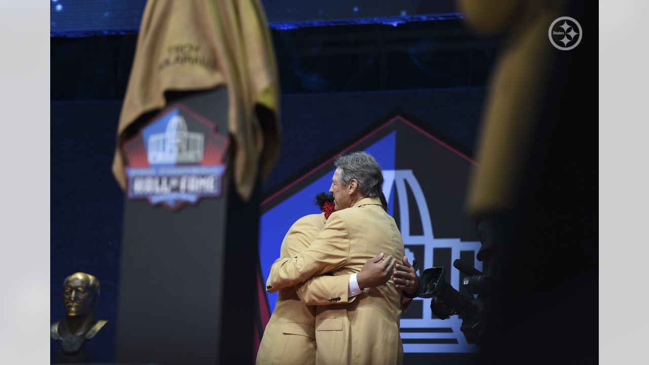 Entering the HOF, Troy opens his heart to his football family