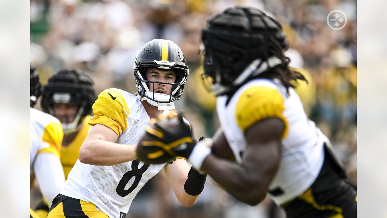 July 30th, 2023: Pat Freiermuth #88 during the Pittsburgh Steelers training  camp in Latrobe, PA. Jason Pohuski/CSM/Sipa USA(Credit Image: © Jason  Pohuski/Cal Sport Media/Sipa USA Stock Photo - Alamy