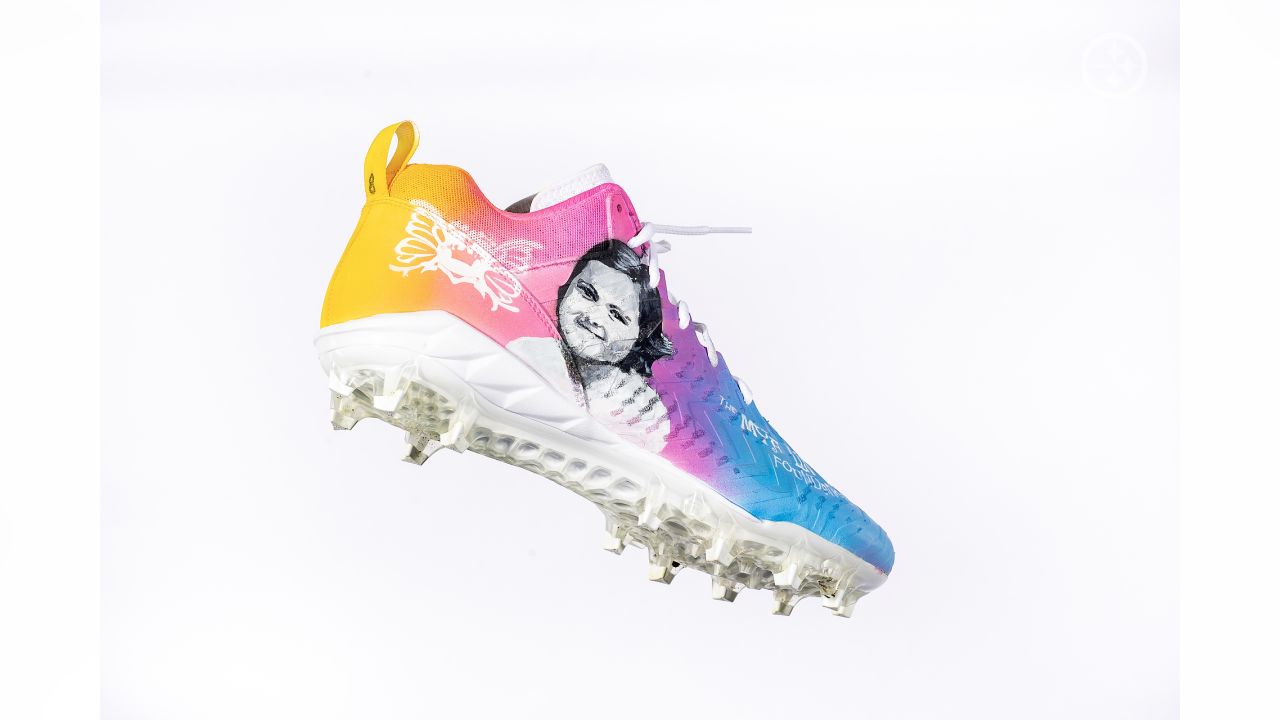 MCMC - Steelers Levi Wallace Game Worn Custom Cleats 2022 Season -  Supporting Levi Wallace foundation