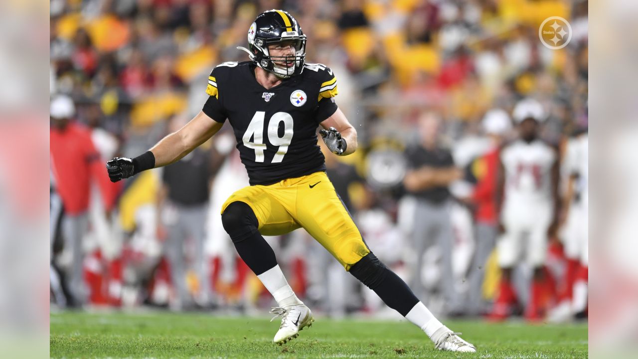 Tampa Bay Buccaneers linebacker Markees Watts (58) runs toward the ball  carrier during an NFL preseason football game against the Pittsburgh  Steelers, Friday, Aug. 11, 2023, in Tampa, Fla. (AP Photo/Peter Joneleit