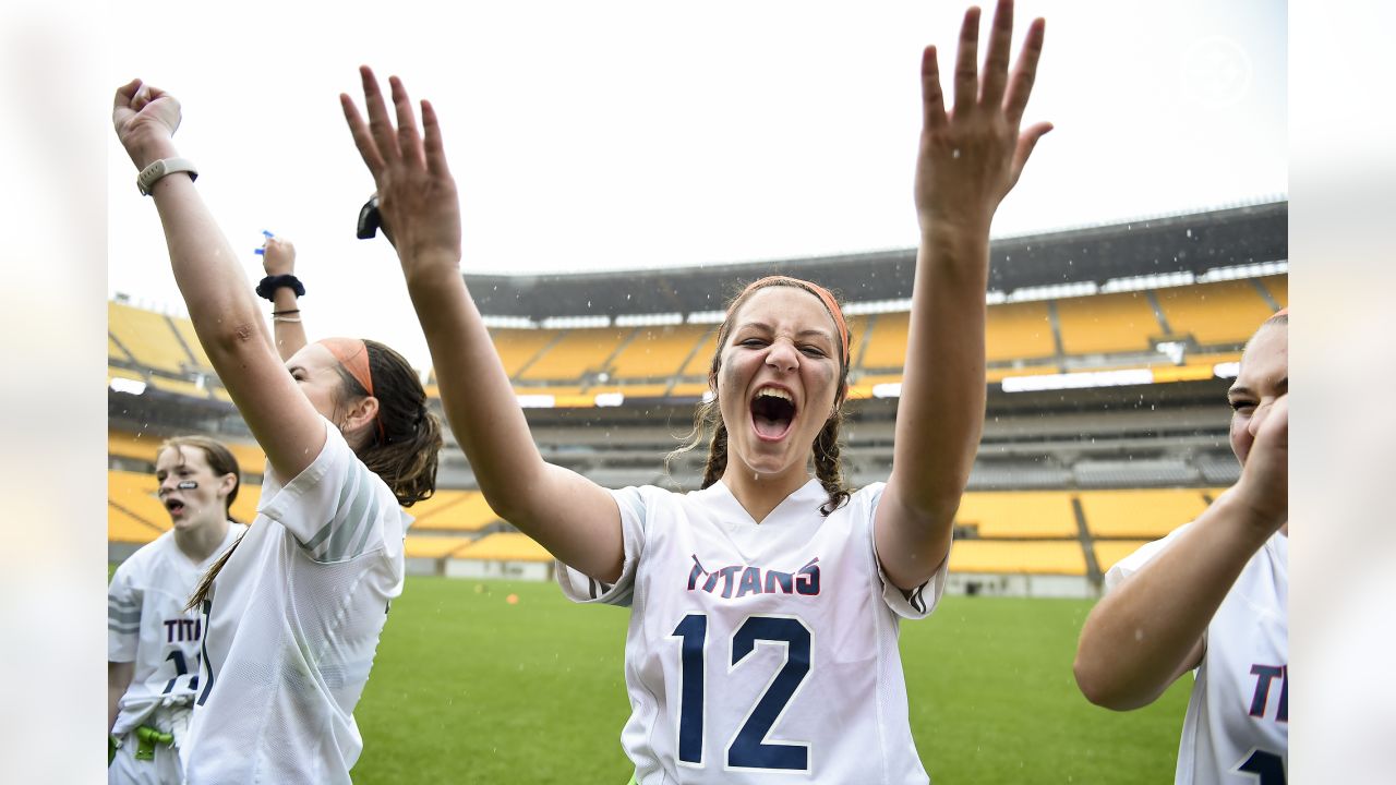 Shaler outlasts Moon at rain-soaked Heinz Field to win Steelers' inaugural  girls flag football championship