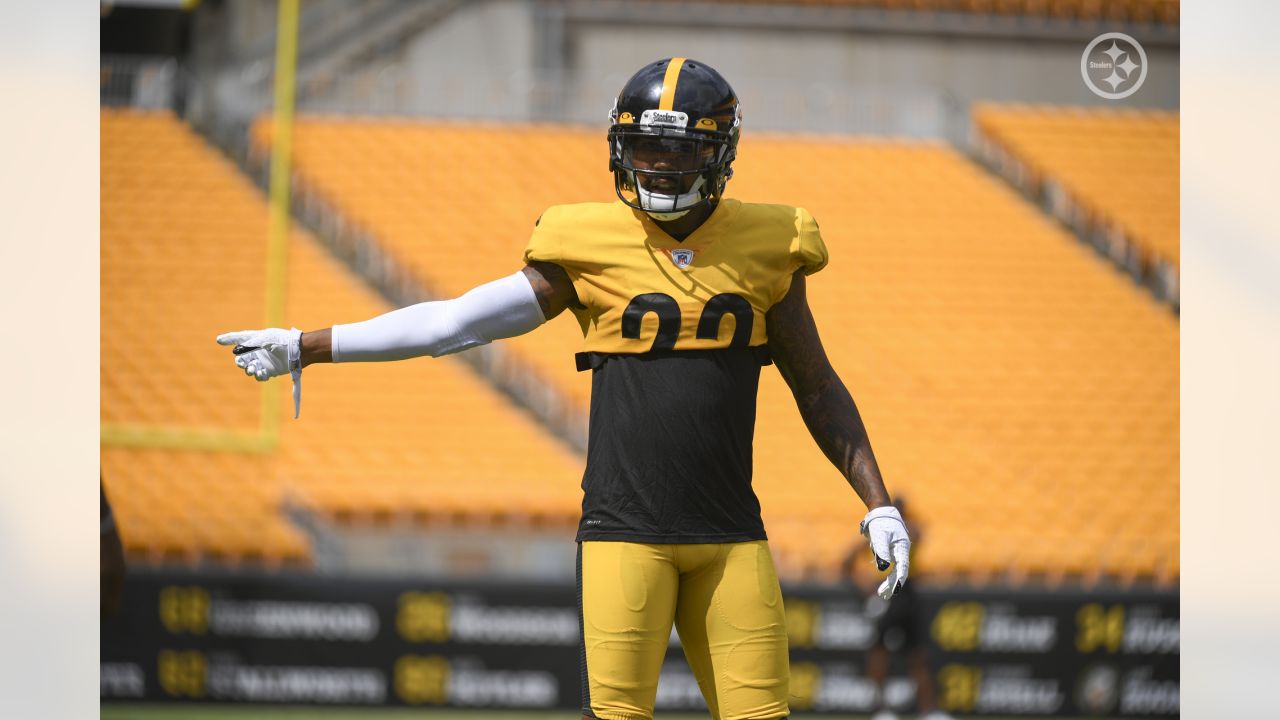 Pittsburgh Steelers fullback Derek Watt (44) during an NFL football  training camp practice, Monday, Aug. 24, 2020, in Pittsburgh. (AP  Photo/Keith Srakocic Stock Photo - Alamy