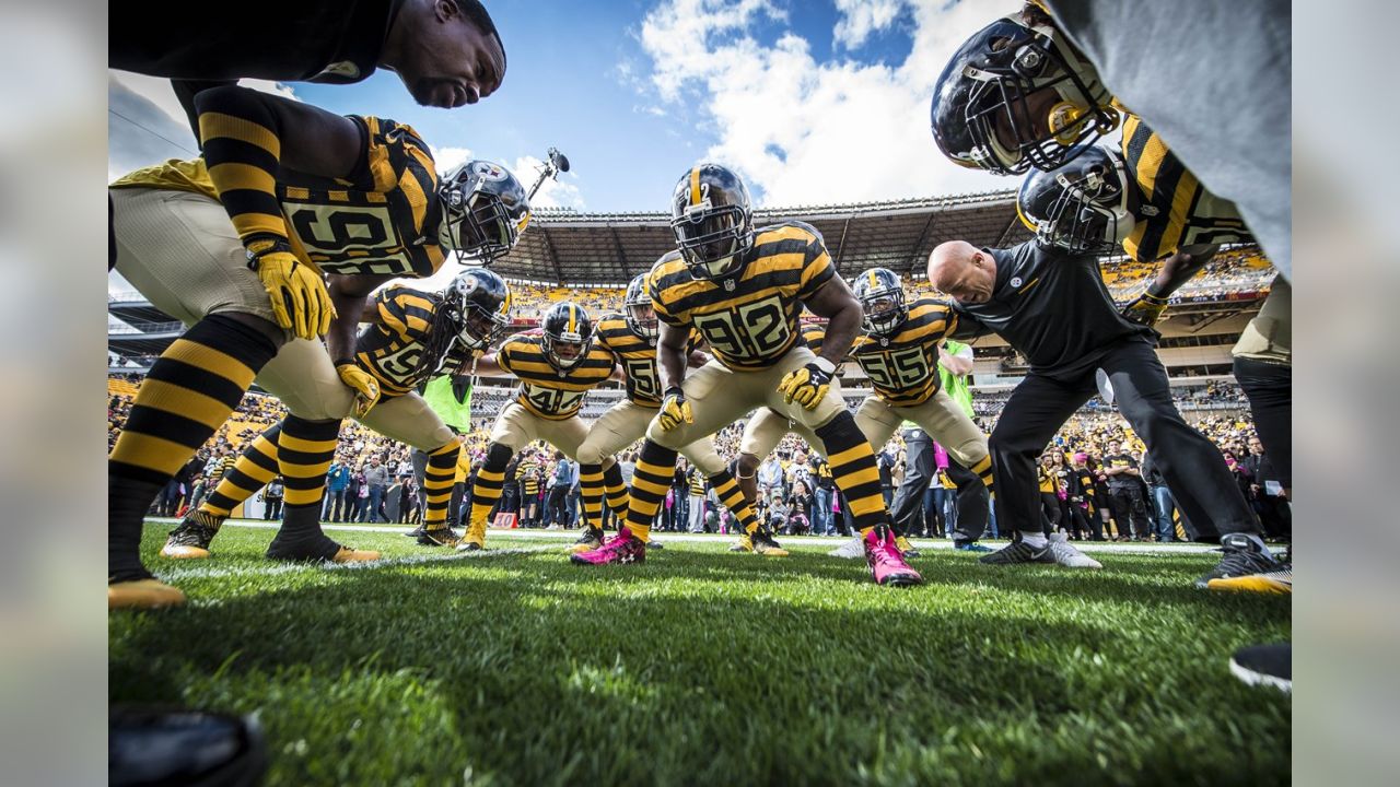 Pittsburgh Steelers will wear Bumble Bee 1934 throwback uniforms