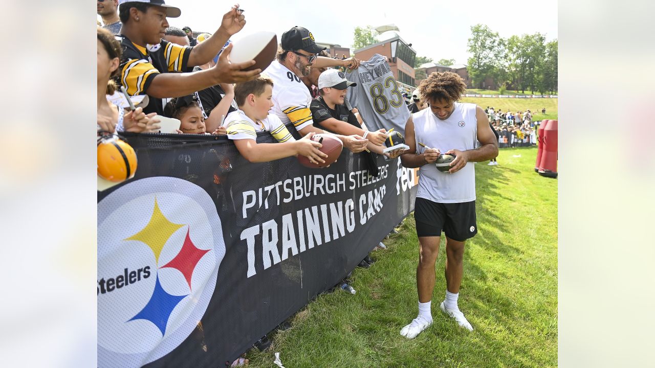 Latrobe, PA, USA. 27th July, 2019. Steelers #82 Diontae Spencer #82 during  the Pittsburgh Steelers training camp at Saint Vincent College in Latrobe,  PA. Jason Pohuski/CSM/Alamy Live News Stock Photo - Alamy