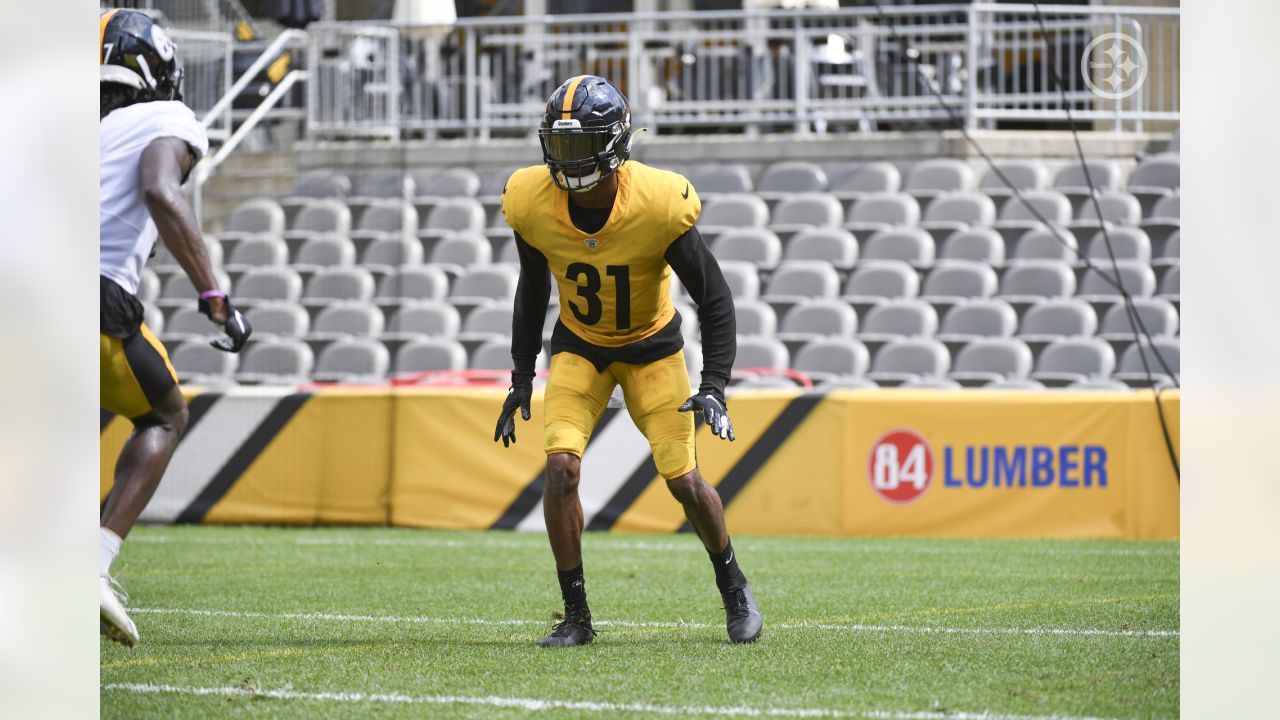 Pittsburgh Steelers fullback Derek Watt (44) during an NFL football  training camp practice, Monday, Aug. 24, 2020, in Pittsburgh. (AP  Photo/Keith Srakocic Stock Photo - Alamy