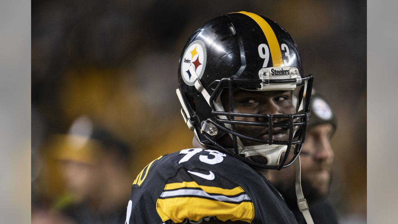 PITTSBURGH, PA - NOVEMBER 20: A photo of a Cincinnati Bengals Color Rush  helmet during the national football league game between the Cincinnati  Bengals and the Pittsburgh Steelers on November 20, 2022