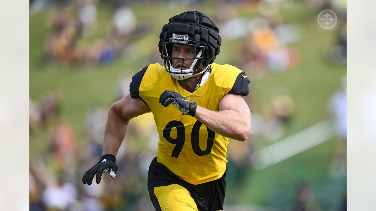 July 30th, 2023: Pat Freiermuth #88 during the Pittsburgh Steelers training  camp in Latrobe, PA. Jason Pohuski/CSM/Sipa USA(Credit Image: © Jason  Pohuski/Cal Sport Media/Sipa USA Stock Photo - Alamy