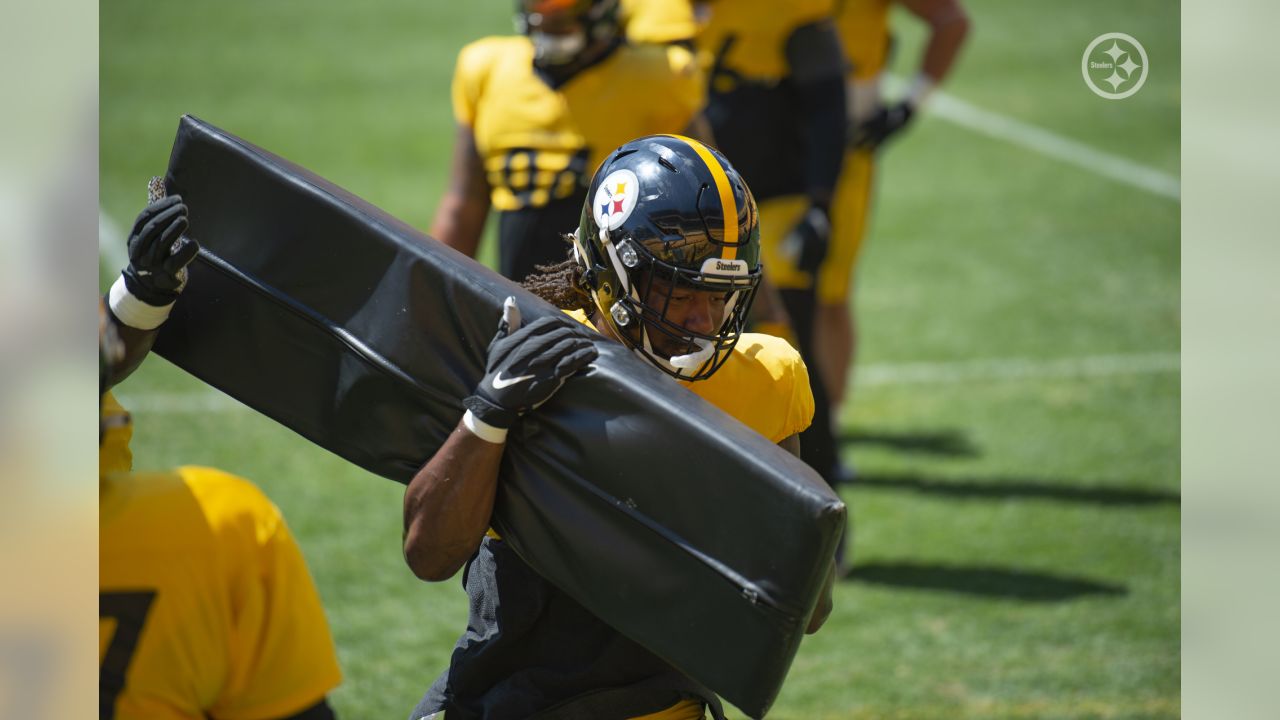 Pittsburgh Steelers tight end David Johnson (82) during an NFL training  camp football practice at Heinz Field, Sunday, Aug. 6, 2017, in Pittsburgh.  (AP Photo/Keith Srakocic Stock Photo - Alamy