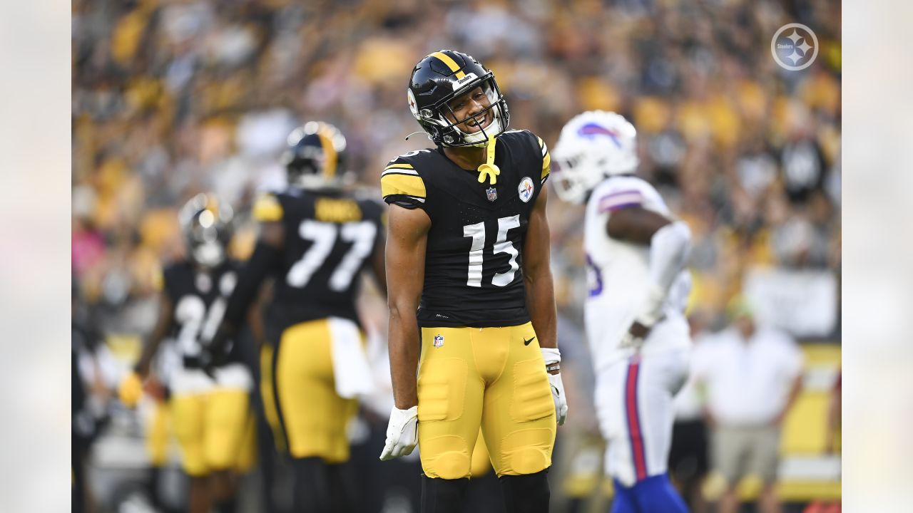 Pittsburgh Steelers wide receiver Gunner Olszewski (89) catches a pass  during the first half of an NFL preseason football game against the Atlanta  Falcons, Thursday, Aug. 24, 2023, in Atlanta. The Pittsburgh