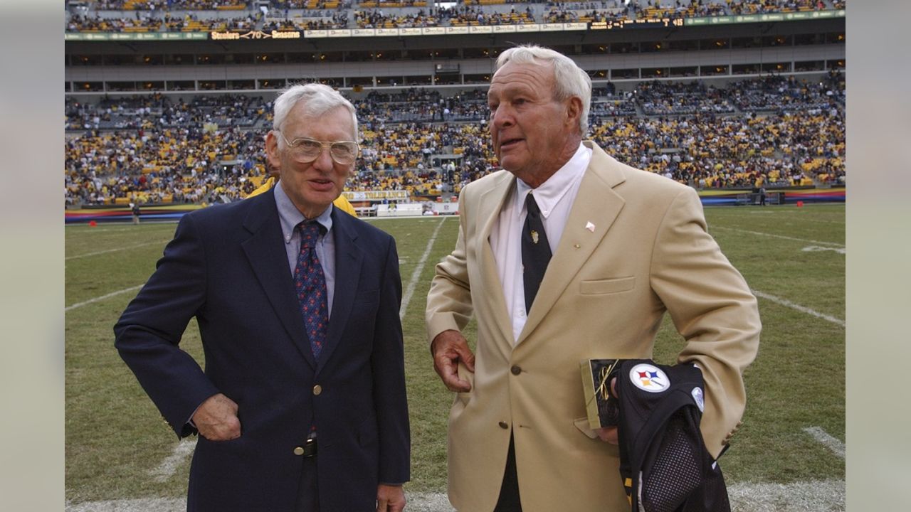 Pittsburgh Steelers on X: Ben Roethlisberger and James Harrison honored  Dan Rooney during player introductions today.  / X