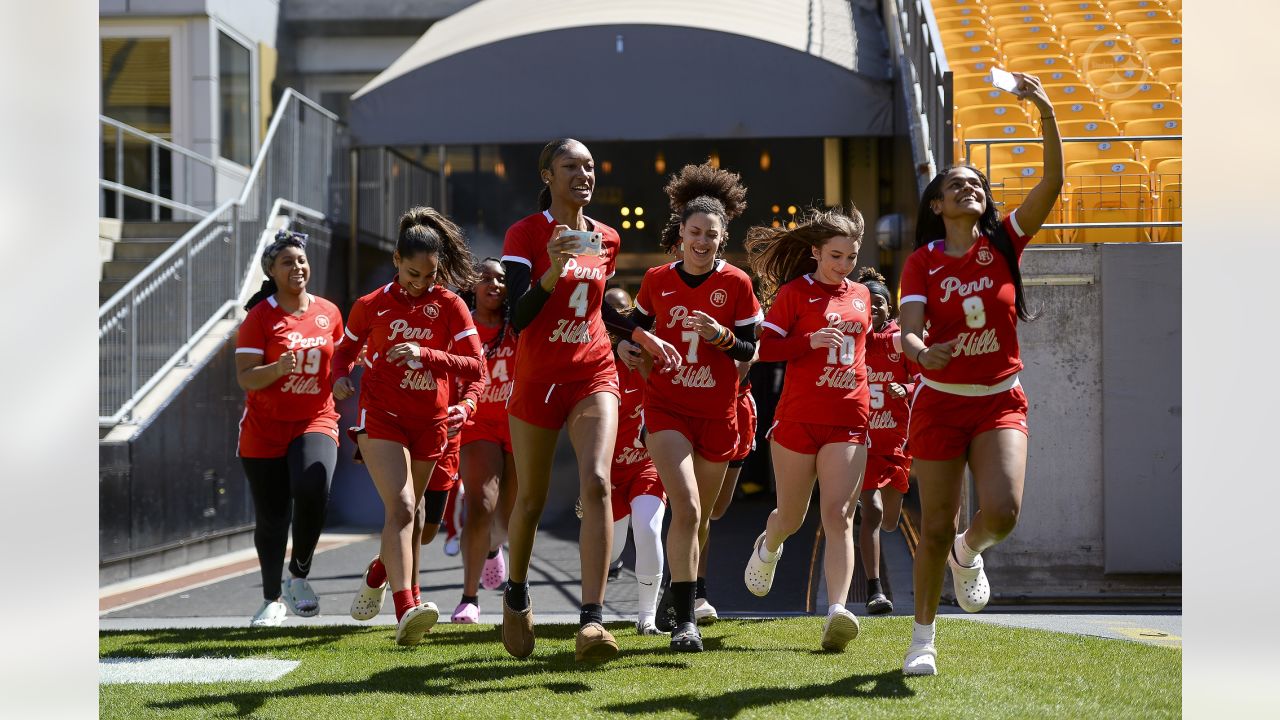 Steelers help kick off Girls Flag Football season