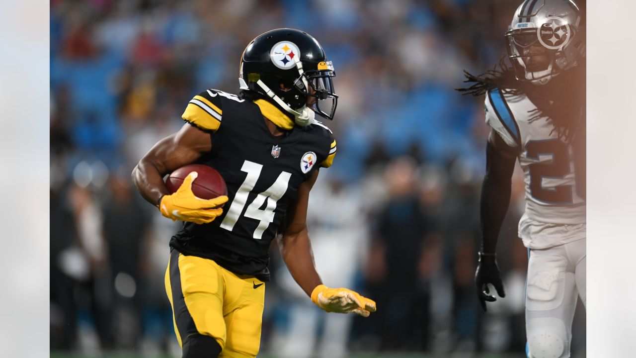 Ray-Ray McCloud of the Carolina Panthers runs a punt back against