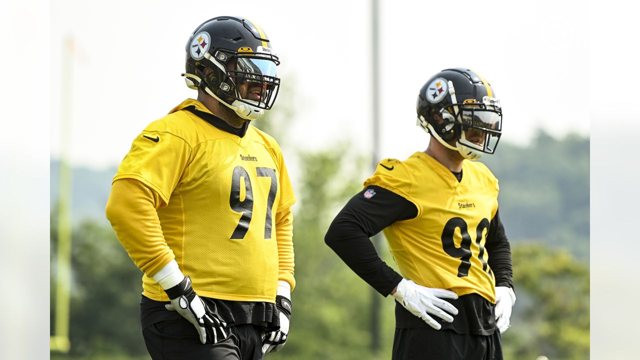 Steelers vs Falcons: Cameron Heyward cheers brother in dad's jersey