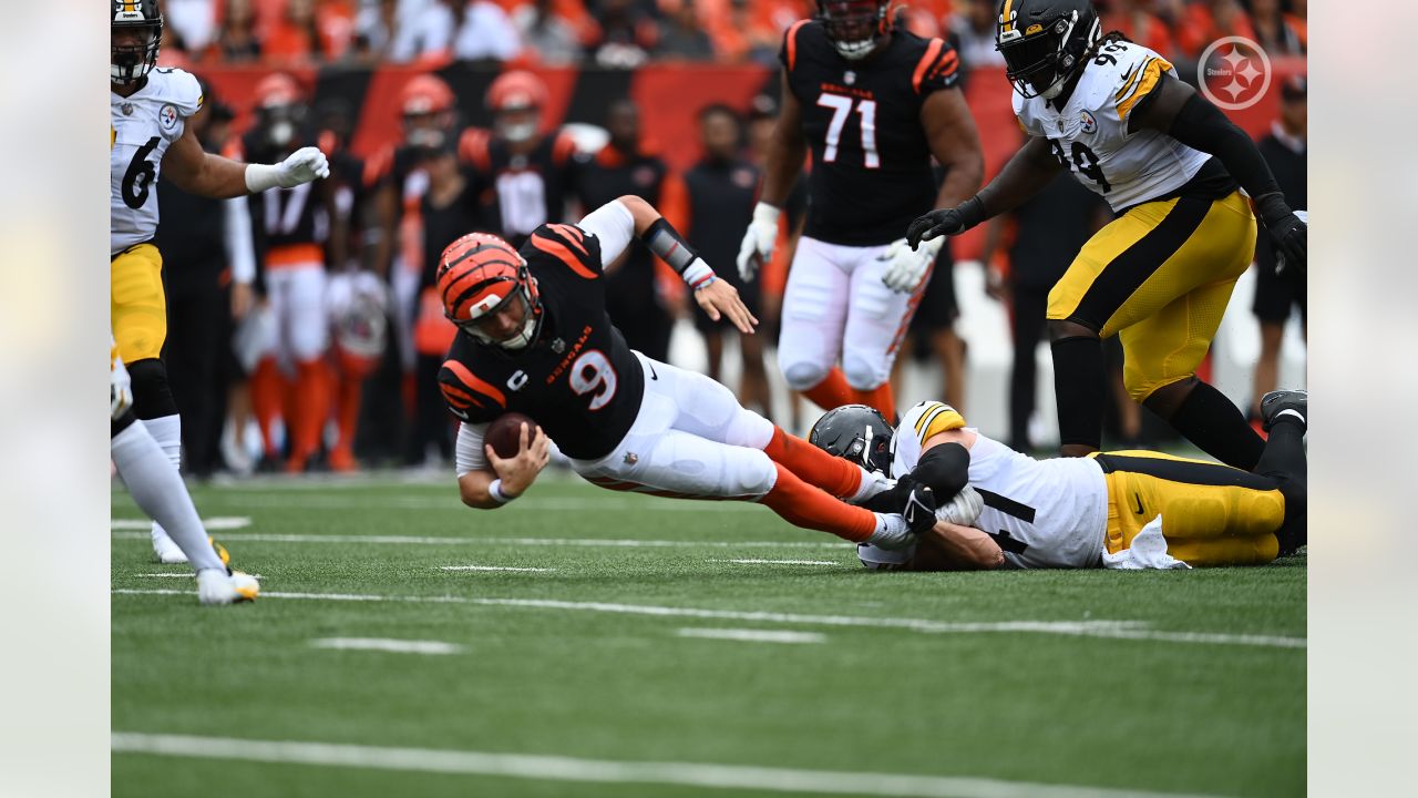 Cincinnati Bengals tight end Drew Sample (89) lines up for a play during an  NFL football game against the Pittsburgh Steelers, Sunday, Sep. 11, 2022,  in Cincinnati. (AP Photo/Kirk Irwin Stock Photo - Alamy