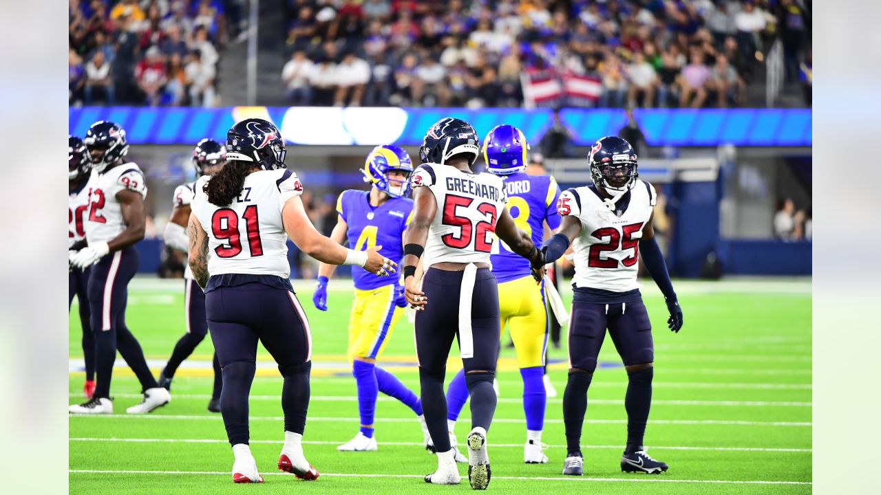 Houston Texans wide receiver Phillip Dorsett (4) before the NFL Football  Game between the Washington Commanders and the Houston Texans on Sunday,  Nove Stock Photo - Alamy