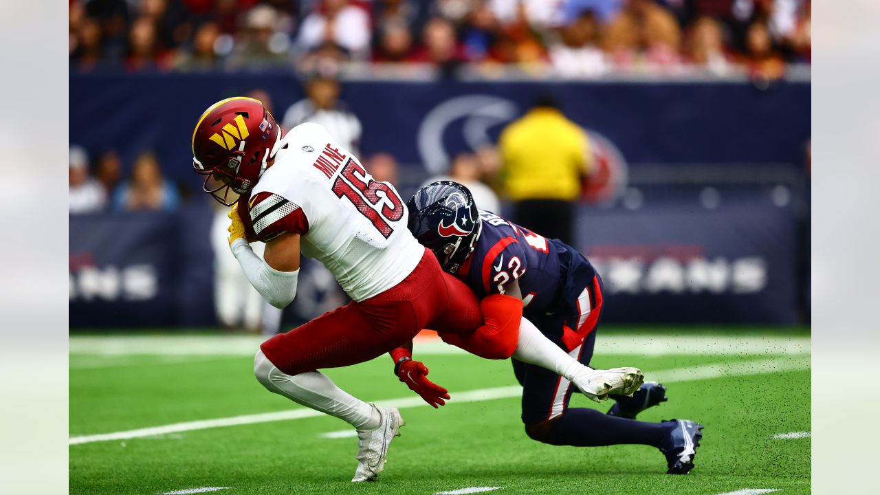 Washington Commanders fans before the NFL Football Game between the  Washington Commanders and the Houston Texans on Sunday, November 20, 2022,  at NRG Stadium in Houston, Texas. The Commanders defeated the Texans