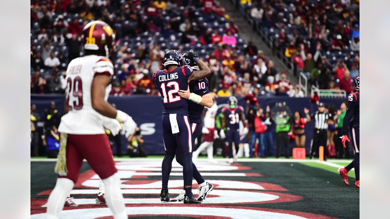 Washington Commanders fans before the NFL Football Game between the  Washington Commanders and the Houston Texans on Sunday, November 20, 2022,  at NRG Stadium in Houston, Texas. The Commanders defeated the Texans