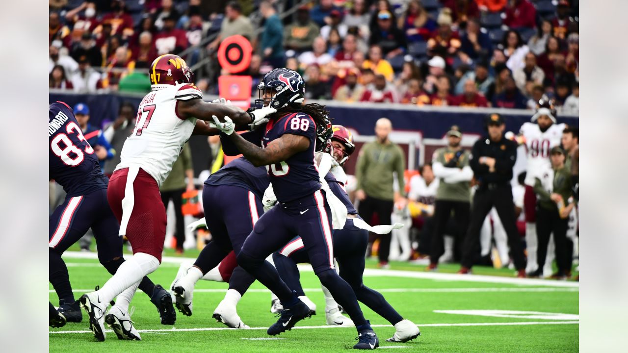 The Houston Texans are taking on the Washington Commanders for Week 11 of  the 2022 NFL Regular Season.