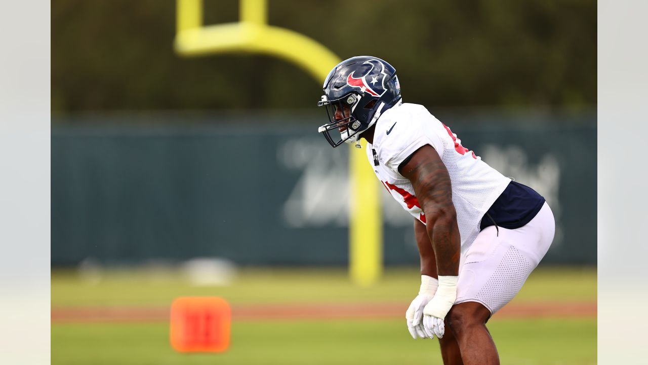 Houston, TX, USA. 12th Sep, 2021. Houston Texans running back David Johnson  (31) leaves the field after an NFL football game between the Jacksonville  Jaguars and the Houston Texans at NRG Stadium