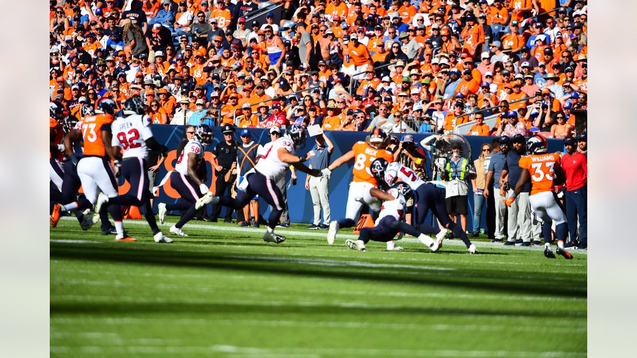 The Houston Texans held onto a 9-6 lead, but Denver Broncos and Russell  Wilson pulled away in the fourth quarter.