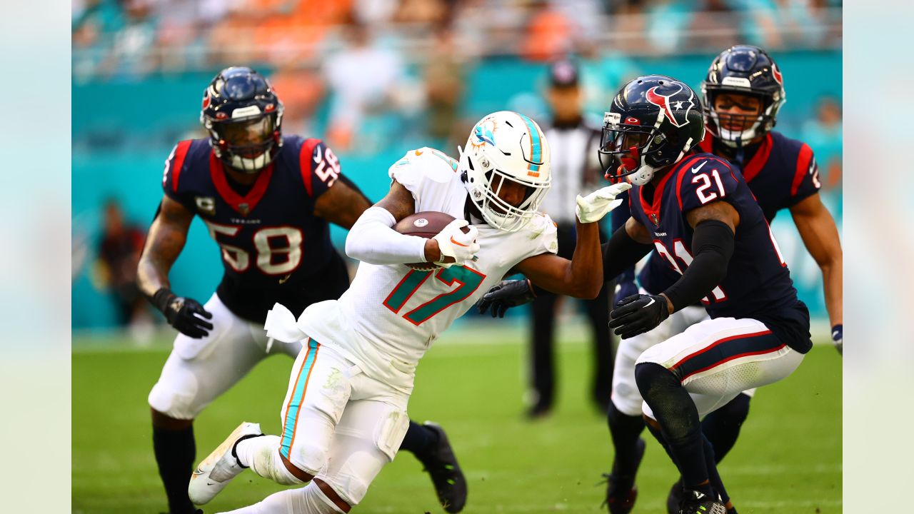 Houston Texans defensive end Jonathan Greenard (52) warms up before an NFL  preseason football game against the Miami Dolphins, Saturday, Aug. 19,  2023, in Houston. (AP Photo/Tyler Kaufman Stock Photo - Alamy