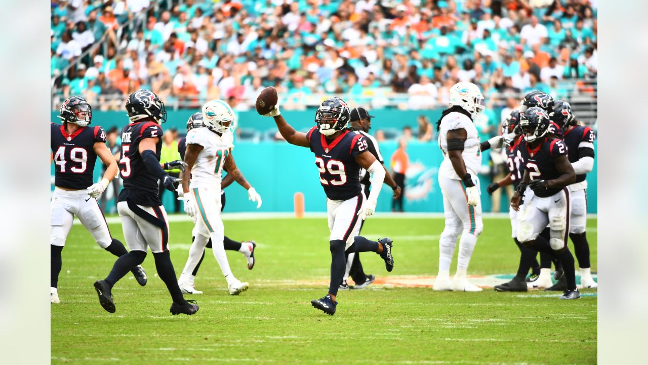 Houston Texans defensive end Jonathan Greenard (52) warms up before an NFL  preseason football game against the Miami Dolphins, Saturday, Aug. 19,  2023, in Houston. (AP Photo/Tyler Kaufman Stock Photo - Alamy