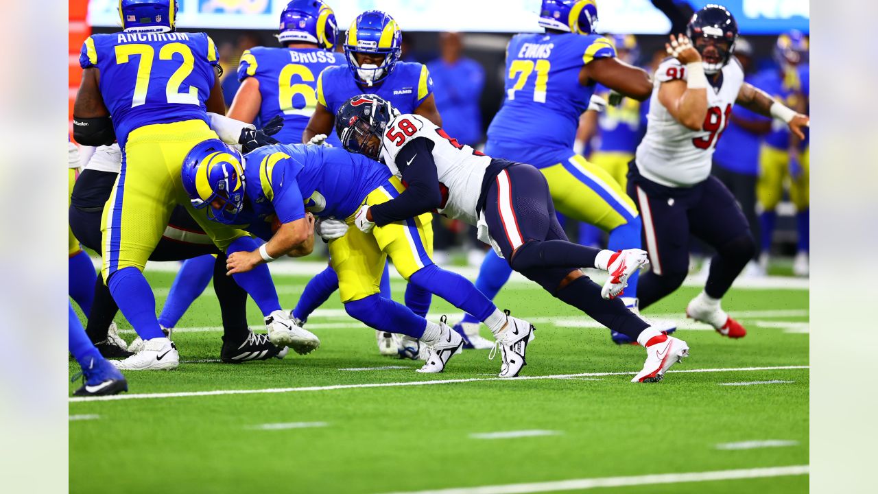 The Houston Texans are taking on the Los Angeles Rams in Game 2 of