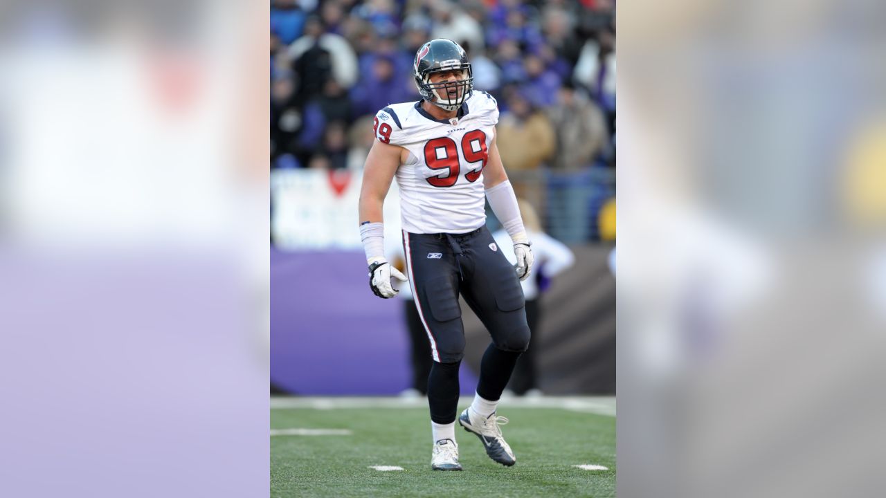 Houston, USA. 18 August 2018. The Walter Payton award on Houston Texans  defensive end J.J. Watt (99) jersey during a preseason NFL football game  between the Houston Texans and the San Francisco