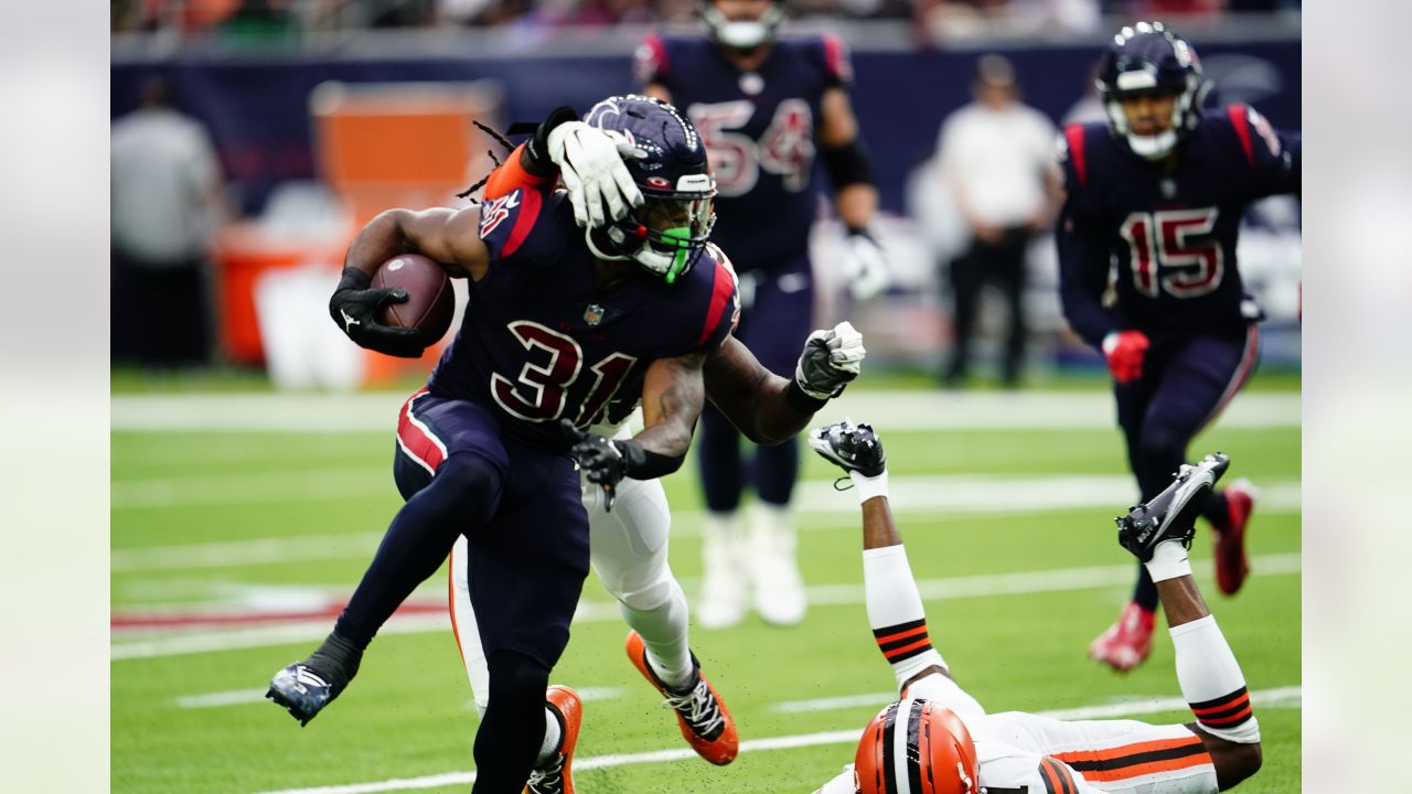 Donovan Peoples-Jones Cleveland Browns Game-Used Nike Black Gloves vs.  Houston Texans on December 4 2022