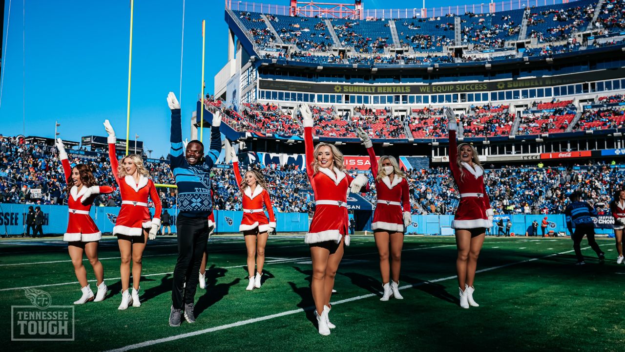 Tennessee Titans flags on the field after the team scored a touchdown in  the first half of their game against the Oakland Raiders at the Nissan  Stadium in Nashville, Tenn., Sunday, Sept.