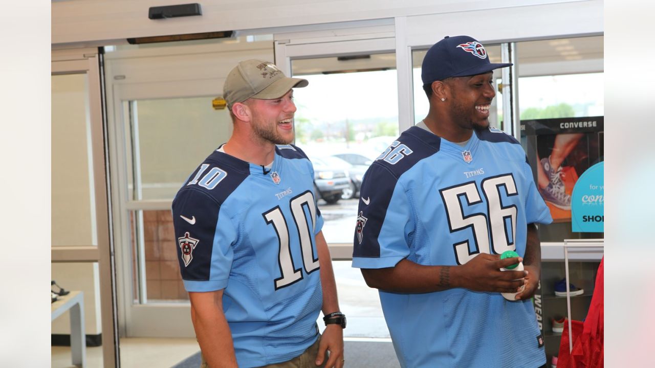 Tennessee Titans outside linebacker Akeem Ayers (56) watches from