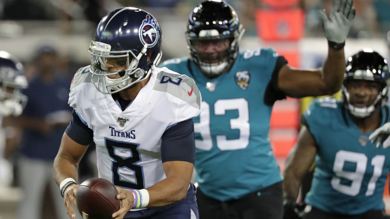 Marcus Mariota of Tennessee Titans suffers fractured fibula in loss to  Jacksonville Jaguars - ESPN