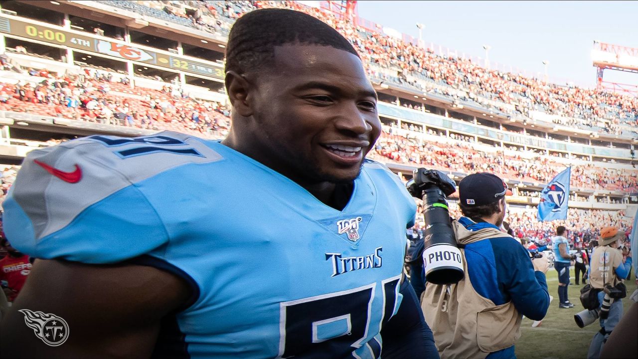 JACKSONVILLE, FL - OCTOBER 10: Tennessee Titans running back Khari  Blasingame (41) during the game between the Tennessee Titans and the Jacksonville  Jaguars on October 10, 2021 at TIAA Bank Field in