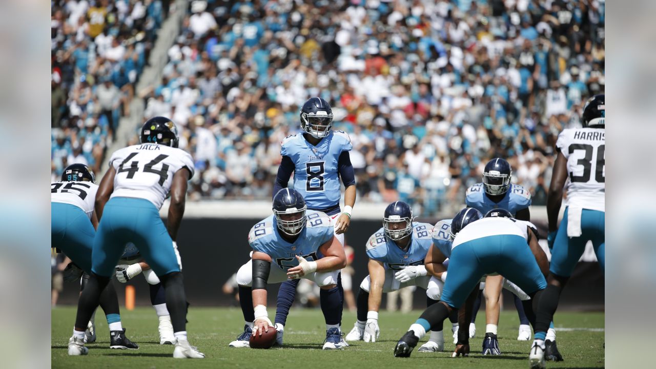 Jacksonville Jaguars strong safety Barry Church warms up before an NFL  football game against the Houston Texans Sunday, Oct. 21, 2018, in  Jacksonville, Fla. (AP Photo/Phelan M. Ebenhack)