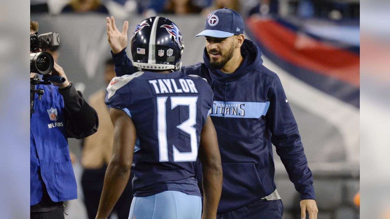 November 18, 2018: Tennessee Titans quarterback Marcus Mariota (8) during  NFL football game action between the Tennessee Titans and the Indianapolis  Colts at Lucas Oil Stadium in Indianapolis, Indiana. Indianapolis defeated  Tennessee