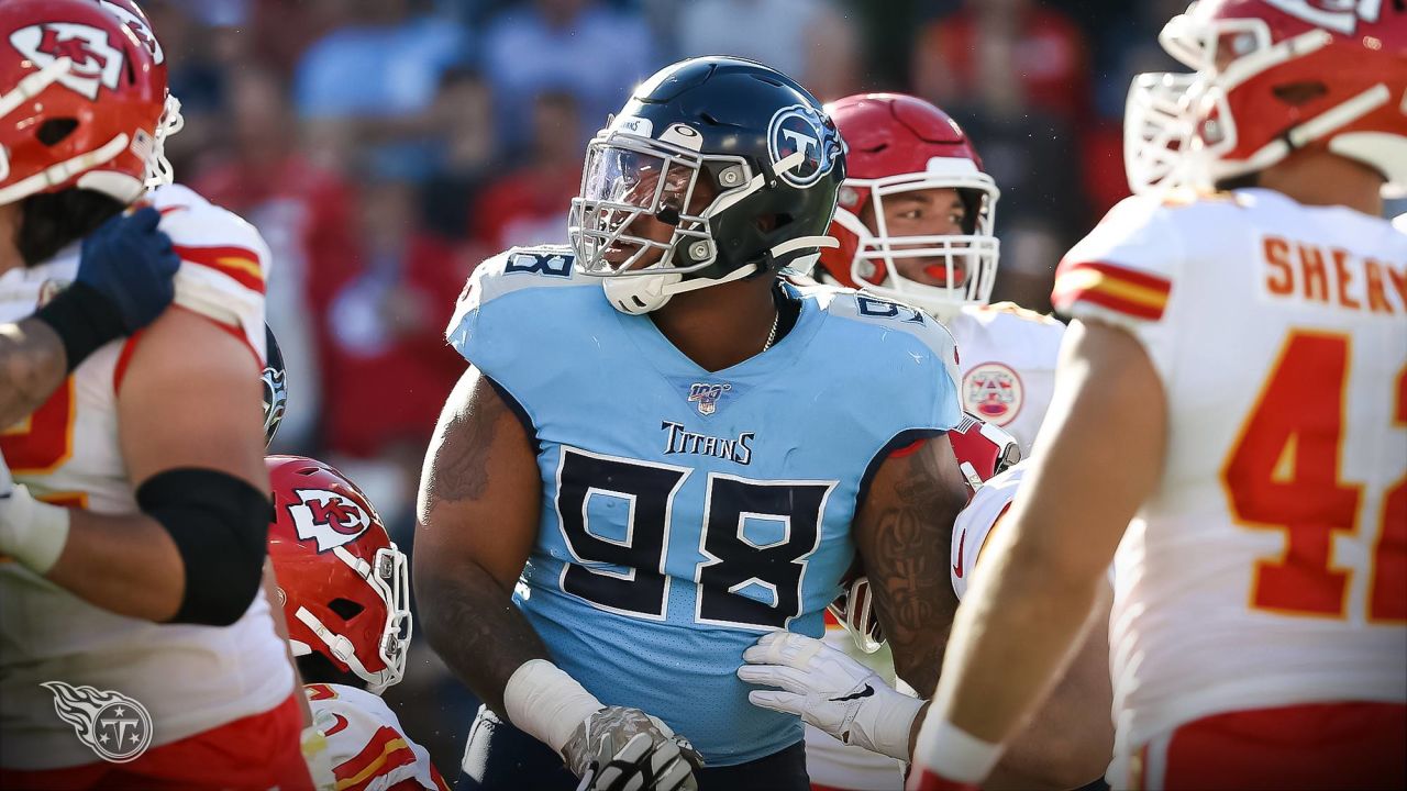 Tennessee Titans safety Joshua Kalu (28) in action during an NFL