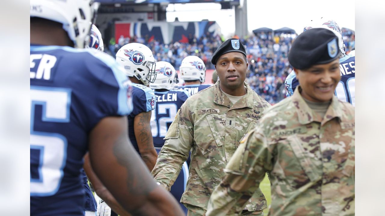 Tenn. Titans honor military members with 'Salute to Service' game