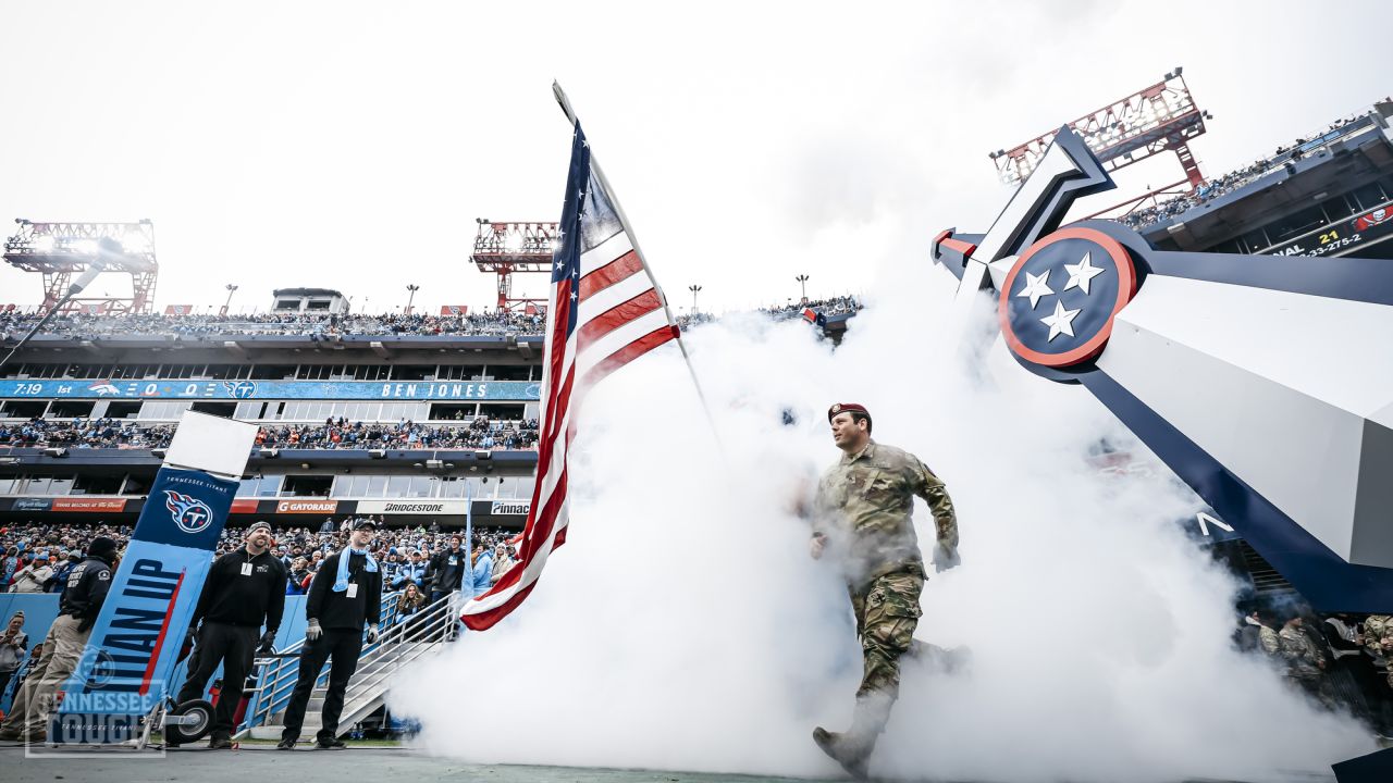 Tennessee Titans vs Denver Broncos 2022 Nissan Stadium salute to Service  shirt - Kingteeshop