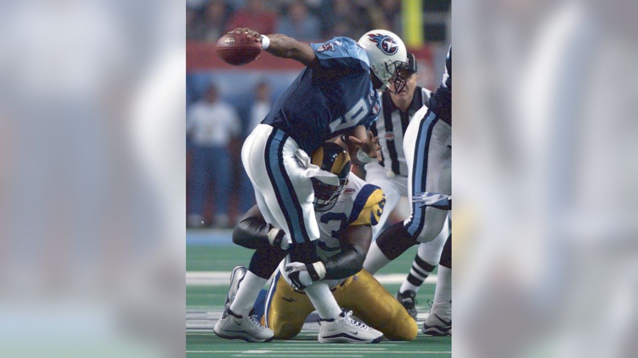 A Tennessee Titans helmet displays a9 helmet sticker this season to honor  the late QB Steve McNair before the Hall of Fame game against the Buffalo  Bills at the Pro Football Hall