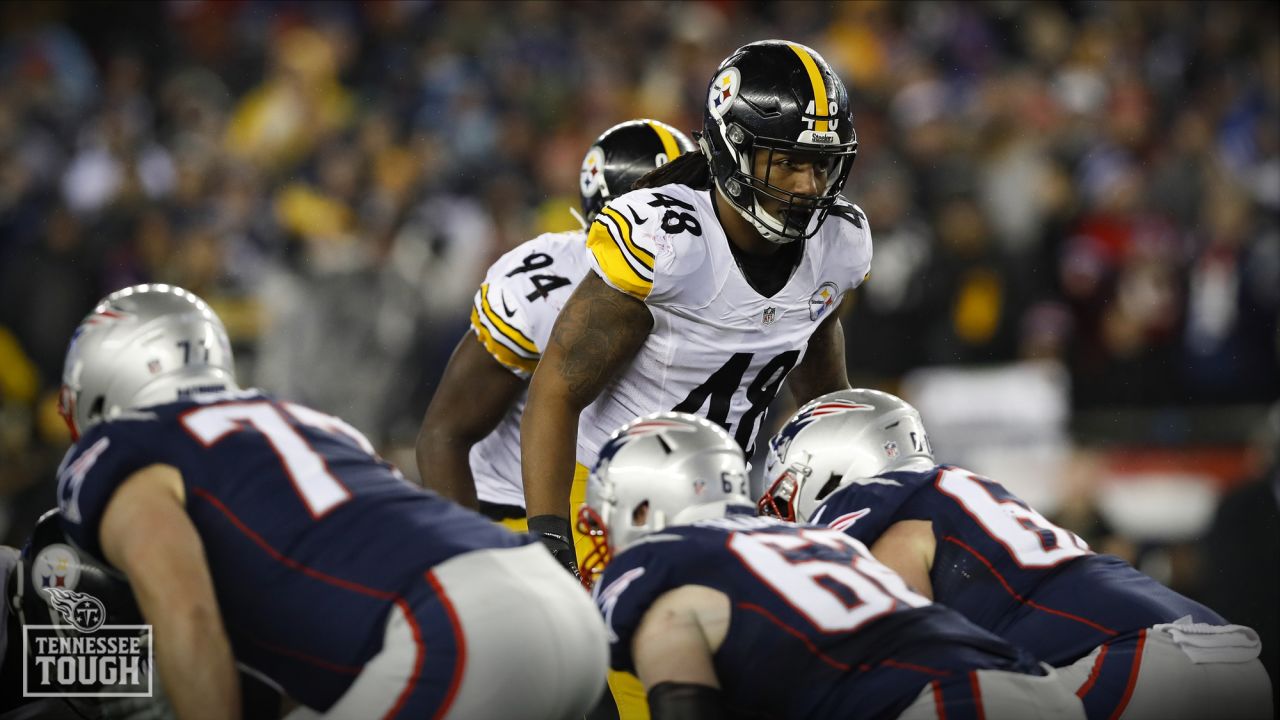 In Heinz Field return, Bud Dupree rallies Titans while standing on Steelers  logo