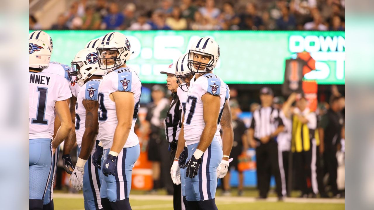 August 12, 2017, Tennessee Titans safety Kevin Byard (31) in action during  NFL preseason game between the Tennessee Titans and the New York Jets at  MetLife Stadium in East Rutherford, New Jersey.