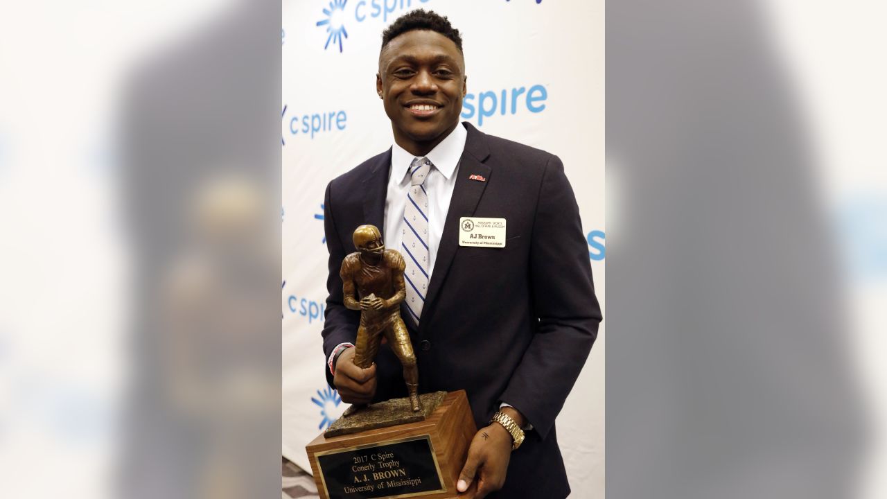 Ole Miss' A.J. Brown Wins 2017 C Spire Conerly Trophy