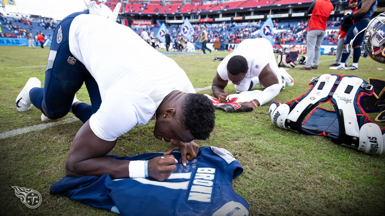 Tennessee Titans wide receiver Randy Moss (84) sits on the sideline during  an NFL game against the Kansas City Chiefs. The Chiefs defeated the Titans,  34-14, at Arrowhead Stadium in Kansas City