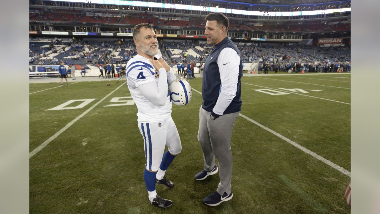 November 18, 2018: Tennessee Titans quarterback Marcus Mariota (8) during  NFL football game action between the Tennessee Titans and the Indianapolis  Colts at Lucas Oil Stadium in Indianapolis, Indiana. Indianapolis defeated  Tennessee