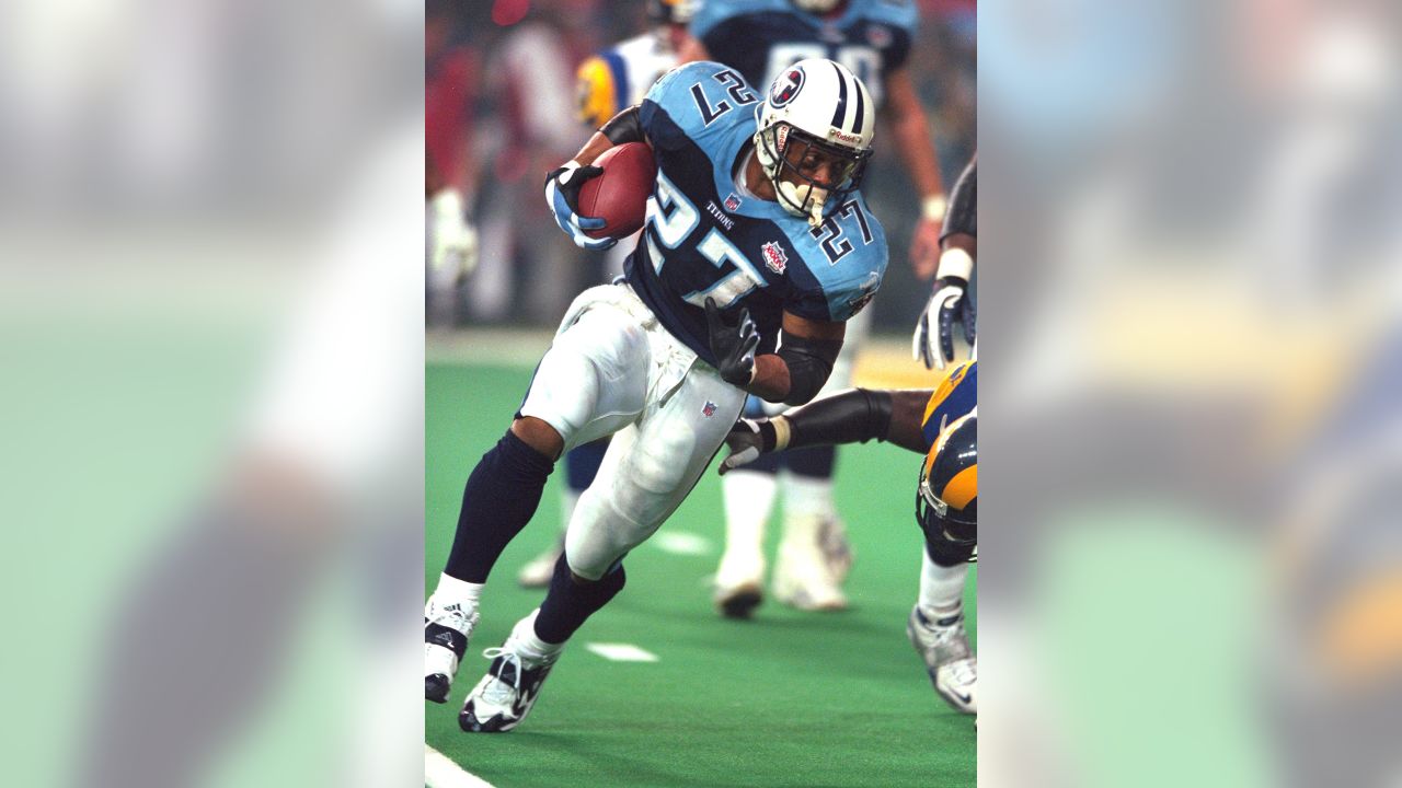 NFL Legends: Eddie George Career Highlights  Big physical Tennessee Titans  RB who won a Heisman in college. No, not Derrick Henry. We're talking Eddie  George. 